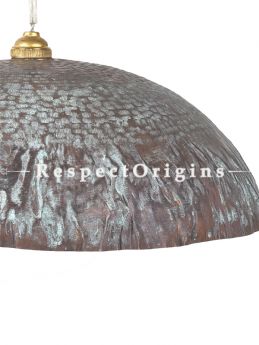 Buy Copper Embossed Patina Pendent Wrinkle Hanging Lights; 5 Inches Height, 12 Inches Width  at RespectOrigins.com