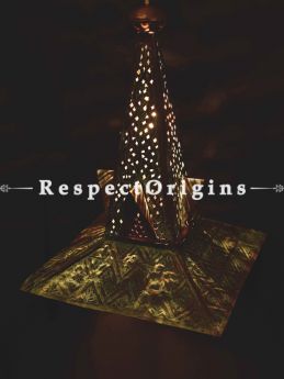 Buy Copper Embossed Patina Shah Hamdan Hanging Lights; 24 Inches Height, 15 Inches Width  at RespectOrigins.com
