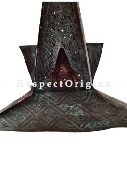 Buy Copper Embossed Patina Shah Hamdan Hanging Lights; 24 Inches Height, 15 Inches Width  at RespectOrigins.com