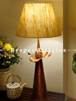 Buy Copper Embossed Reddish Brown Table Lamp; 24 Inches Height, 7 Inches Width. Shade Not Included  at RespectOrigins.com