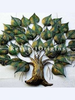 Buy Handcrafted Bodhi Tree; Artisanal Wall Mural with Lighting. 24x24in At RespectOrigins.com