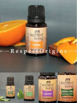Essential Oil; Lemongrass, Lavender, Citronella, Basil and Orange Essential Oil; Pack of 5; 10 ml Each: RespectOrigins. com