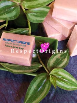 Soap- Organic Turmeric; Haldi Soap for Cleansing, Anti-ageing and natural anti-bacterial properties; RespectOrigins. com