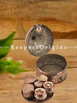 Buy Indian Stupa Form Copper Paandaan or Betal nut Box At RespectOrigins.com