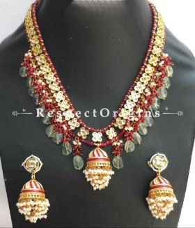 Stunning Multicoloured Meenakari Necklace with Beautiful Earrings; RespectOrigins.com