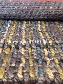 Eco-friendly Handwoven organic Jute Floor mat 26X17, RespectOrigins