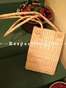 Handcrafted Shoulder Bag; Kauna Grass; Eco-friendly ; Respect Origins.com