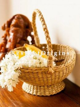 Handmade|Eco friendly|Organic| Kauna Grass Pooja Basket|RespectOrigins