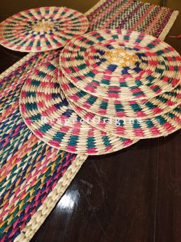 Buy Hand-braided Organic Kauna Grass Table Runner