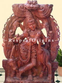 Buy Murli Dhara Manmohana Krishna Statue in Wood 6 Feet Online at RespectOrigins.com
