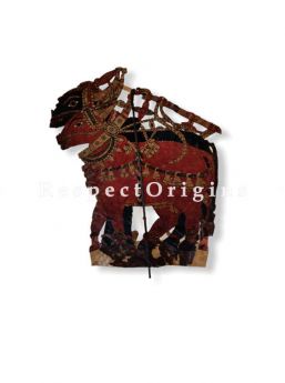  Oxen Pair Puppet in Leather Aboriginal Wall Art; Hand Painted Puppetry.; RespectOrigins.com