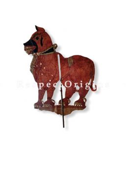 Horse Puppet in Leather Aboriginal Wall Art; Hand Painted Puppetry.; RespectOrigins.com