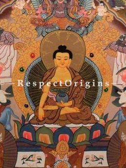 Life of Buddha Thangka Painting 29"x24"in
