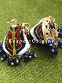 Meenakari EarRing; Multicoloured; Copper Alloy, RespectOrigins.com