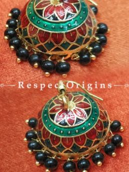 Meenakari Multicoloured EarRing; Copper Alloy, RespectOrigins.com