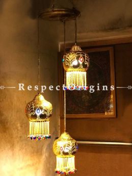 Buy Striking Cluster Pendant Featuring  Three Classic Marrakesh Lights at RespectOrigins.com
