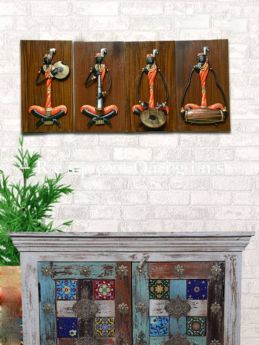 Buy Folk Musicians in Wrought Iron, 16x9 in At RespectOrigins.com