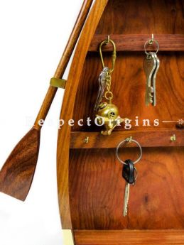 Buy Nautical Handcrafted Boat Key Cabinet with Key Hooks; Maritime Home Decor Products At RespectOrigins.com
