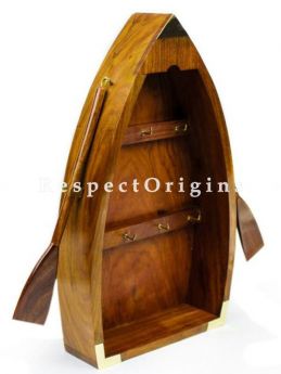 Buy Nautical Handcrafted Boat Key Cabinet with Key Hooks; Maritime Home Decor Products At RespectOrigins.com