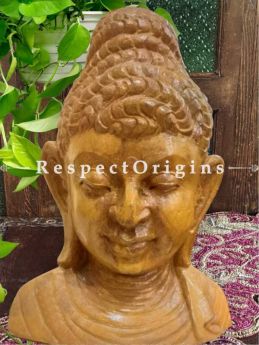 Buy Buddhas Bust hand-carved in Soft Stone. 16 inches Online at RespectOrigins.com