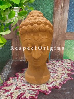 Buy Meditating Buddha Bust Hand-carved in Soft Pink Stone; 16 inches Online at RespectOrigins.com