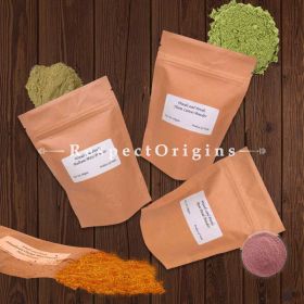 Organic Multani Mitti Rose Petals Orange Peel Neem Powder Set of 4; 340 Gms