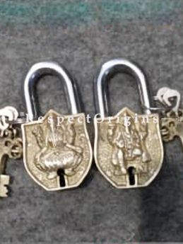 Buy Pair of Saraswati and Ganesh Working Functional Lock with Keys At RespectOrigins.com