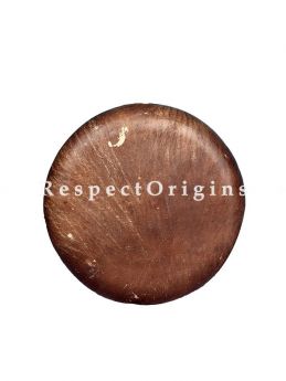 Buffalo Skin Parai 15 inch, Light Sandal with Black; Indian Musical Instrument; RespectOrigins.com