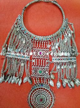 Absolutely glowing Traditional Silver Necklace, RespectOrigins.com