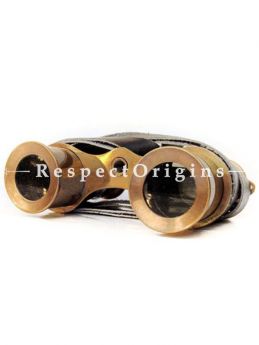 Buy 4 Inches Solid Antique Brass Opera Glasses; Premium Nautical Rustic Binocular with Leather Strap At RespectOrigins.com