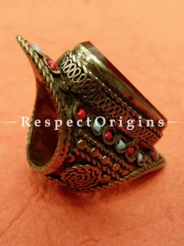 Splendid Red stone and Silver Finger Ring, RespectOrigins.com