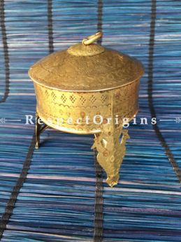 Buy Brass Fresh mints or Mukhwas Collectible Box With Stand; Handcrafted ornate Work At RespectOrigins.com