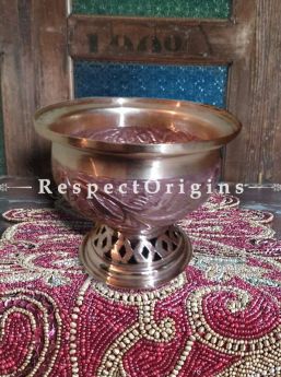 Buy Round Copper Bowl; Artisanal At RespectOrigins.com