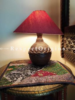 Buy Round Terracotta Table Lamp At RespectOrigins.com