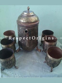 Buy Copper Surahi Glass Set At RespectOrigins.com