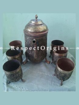 Buy Copper Surahi Glass Set At RespectOrigins.com