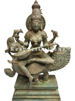 Buy Authentic Bronze Saraswati Idol At RespectOrigins.com