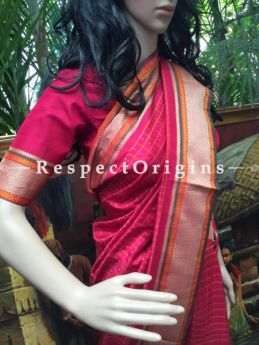 Kanjeevaram Pink Silk Saree, RespectOrigins.com