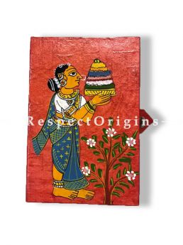 interesting and colourful Jewellery or Collectible Boxes with Cheriyal Painting Pair, RespectOrigins.com