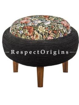 Buy Upcycled Table cum Ottoman in Old Tyre and Teak Wood At RespectOrigins.com