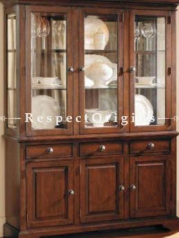 Buy Christoph China Cabinet Solid Wood; 3 Door Glass. At RespectOrigins.com