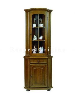 Buy Sheesham Wood Vintage China - Curio Cabinet At RespectOrigins.com
