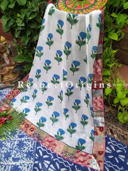 Buy Unique Duppata with Kalamkari Print with Silk Contrast Border;At RespectOrigins