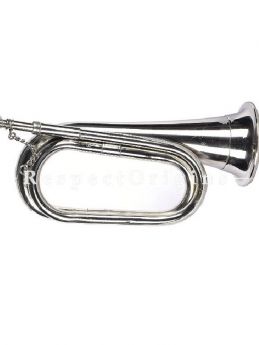Bugle: Silver; Indian Musical Instrument; RespectOrigins.com