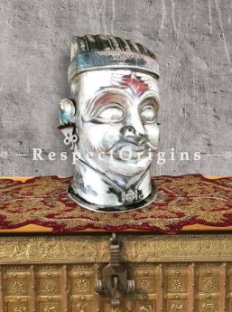 Buy Silver Bust of Shiva with Third Eye At RespectOrigins.com
