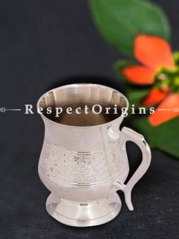 Buy Silver Plated hand carved Brass Mug At RespectOrigins.com