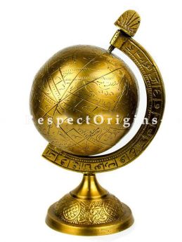 Buy Decorative Hanging & Standing Solid Antique Brushed Brass Armillary Sphere At RespectOrigins.com