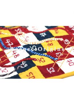 Buy Snakes And Ladders Handmadewith Patchwork On Naturally Dyed Cotton at RespectOrigins.com