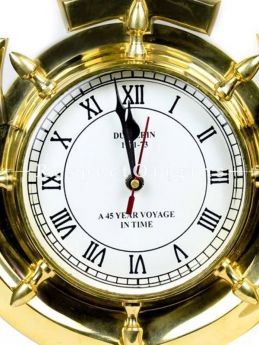 Buy Solid Brass Times Wall Clock Anchor; Nautical Maritime Themed Home Wall Decor Clock Gift At RespectOrigins.com