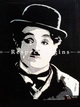 Buy Charlie Chaplin Thread Painting; Size 24x24 in At RespectOriigns.com